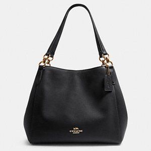 Classic Black leather shoulder bag